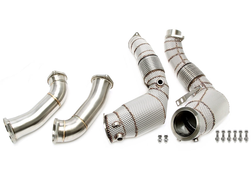 Downpipe BMW – M5 / M8 – S63M – G30/F90/G14/G15/G16/F91/F92/F93 – com catalisador – desde 2020