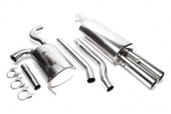 Escape Completo Inox VW Passat B5 / B5.5 3B / 3BG 2x76mm